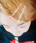 頂き物のマリオヘアピン✨の「ヘアアクセサリー(ヘアピン)」