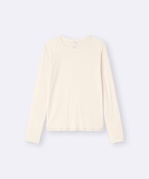 GU | ソフトシアークルーネックT(長袖)(Tシャツ/カットソー)