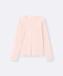 GU | ソフトシアークルーネックT(長袖)(Tシャツ/カットソー)