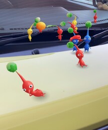 ピクミンbloom🌱 | mycarとピンクたち😆(おもちゃ)