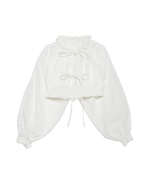 RUBY AND YOU | コットンリボンボレロブラウス OFFWHITE(シャツ/ブラウス)