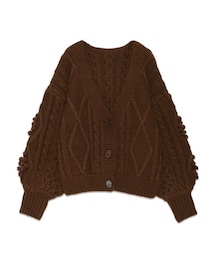 RUBY AND YOU | ダイヤモンドケーブルニットカーディガン(カーディガン/ボレロ)