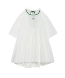 RUBY AND YOU | コットンカラーパイピングフレアチュニック OFFWHITE(チュニック)