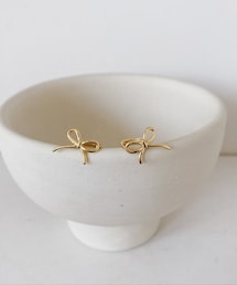 Owol. | Ribbon Hoop Pierce(ピアス（両耳用）)