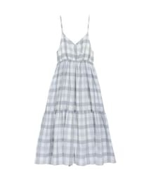 RUBY AND YOU | ギンガムチェックコットンキャミワンピース(ワンピース)
