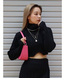 EVRIS | タイトクロップドニットトップス【セットアップ着用可能】(ニット/セーター)