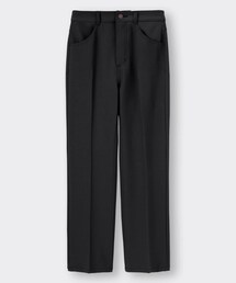 GU | センタープレスカラーストレートパンツ(パンツ)