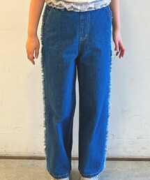 Samansa Mos2 blue | デニムパンツ