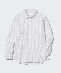 UNIQLO | エクストラファインコットンブロード ストライプシャツ(シャツ/ブラウス)