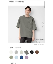 GU | ワイドフィットT(Tシャツ/カットソー)