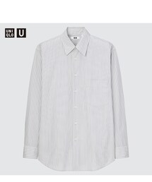 UNIQLO U ¥3990 | コットンリネンストライプシャツ(シャツ/ブラウス)