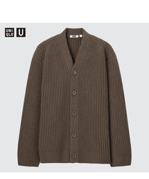 UNIQLO U ¥4990 | プレミアムラムリブＶネックカーディガン(カーディガン/ボレロ)