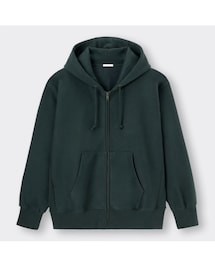 GU ¥2990 | ヘビーウェイトビッグスウェットフルジップパーカ(パーカー)