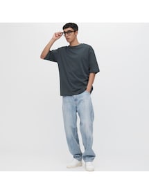 UNIQLO | ワイドフィットジーンズ　62BLUE(デニムパンツ)