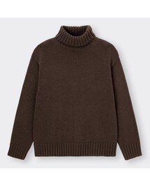 GU ¥1990 | ローゲージタートルネックセーター(ニット/セーター)