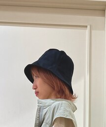 Samansa Mos2 blue | コットンツイルチューリップハット(ハット)