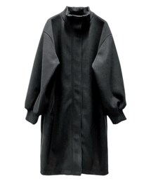 Nuelu. ap retro | しまむら リブジップロングコート 濃黒 528-1037(その他アウター)