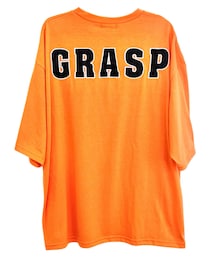 PLYMTONE | しまむら 天竺サテンロゴTシャツ 中橙 521-0261(Tシャツ/カットソー)