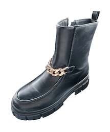 SUREVE | アベイル チェーン厚底ショートブーツ 中黒 533-0242(ブーツ)