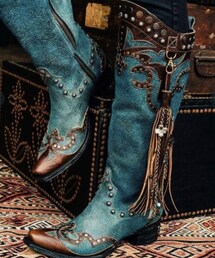 GALAXY | タッセル付きウエスタンブーツ(ブーツ)
