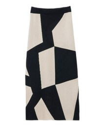 Linoluce | しまむら×megumiコラボ ブロッキングJQスカート 中黒 522-0786(スカート)