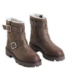 H&M | テディラインドバイカーブーツ(ブーツ)