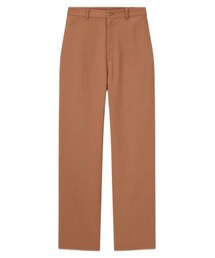 UNIQLO | リネンブレンドリラックスストレートパンツ（丈長め72～74cm）セットアップ可能(パンツ)