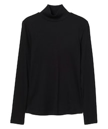 H&M | リブタートルネックトップス(Tシャツ/カットソー)