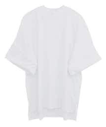 Luce di Luna | しまむら 折り返しモックネックT 五分袖 中白 521-5072(Tシャツ/カットソー)
