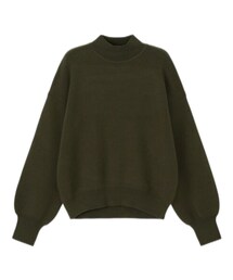 GU | スウェットライクハイネックセーター(ニット/セーター)