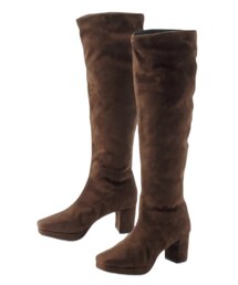 2PINK | しまむら シャーリングロング丈ブーツ(ブーツ)