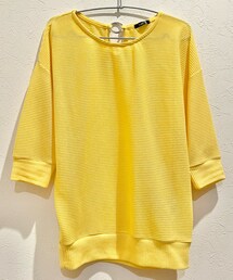 SUREVE | アベイル 5部袖バックリングメッシュトップス(Tシャツ/カットソー)