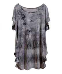 GALAXY | サイドシャーリング タイダイ柄 ポリエステルカットソーシャツ(Tシャツ/カットソー)