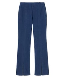 GU | ハイライズフロントスリットフレアジーンズB(デニムパンツ)