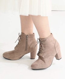 Honeys | スエードレースアップショートブーツ(ブーツ)
