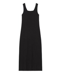 GU | リブニットワンピース(ノースリーブ)(ワンピース)