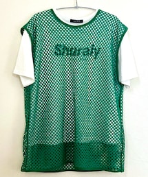 CHIP CLIP | アベイル 2セット メッシュタンク＋クルーTシャツ 中緑 310-0988(アンサンブル)