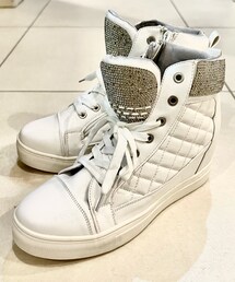 GALAXY | ジルコン付き キルティング 厚底スニーカーブーツ(スニーカー)