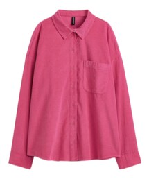 H&M DIVIDED | オーバーサイズゴーデュロイシャツ(シャツ/ブラウス)