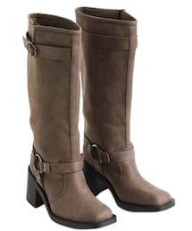 H&M | バイカーブーツ ダークベージュ(ブーツ)