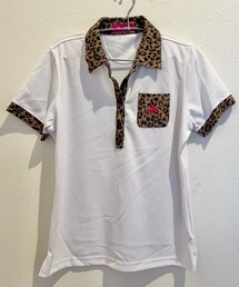 AXHL | つるやゴルフ レオパード切替ポロシャツ(ポロシャツ)