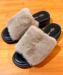 pure taffy | しまむら FFミュール 中薄橙 150-1295(シューズ)