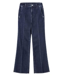 GU | センタープレスセミフレアジーンズRS+E(デニムパンツ)