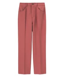 GU | センタープレスカラーストレートパンツ(パンツ)