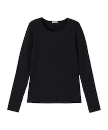 GU | ワイドリブUネックセーター(長袖)(ニット/セーター)