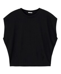 GU | ウエストタックフレンチスリーブT(Tシャツ/カットソー)