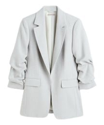 H&M | ギャザースリーブブレザー(テーラードジャケット)