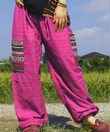 GALAXY | サイドゲレポケット エスニック アジアン サルエルパンツ(パンツ)