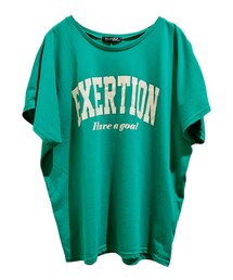 tm-party | しまむら アーチロゴドルマンT半袖 中緑 521-5710(Tシャツ/カットソー)