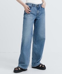 UNIQLO | バギージーンズ（丈長め81.5cm）(デニムパンツ)